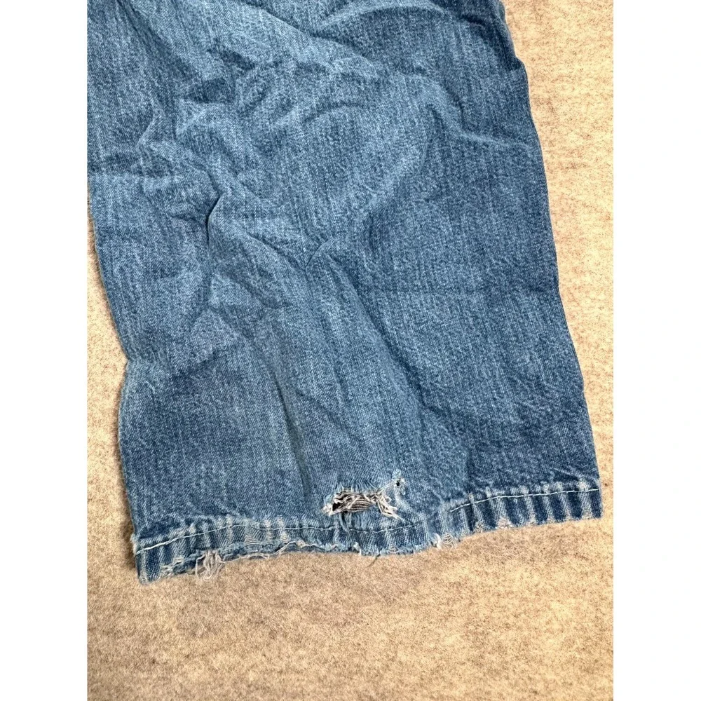 Carhartt Loose Dungaree Fit Jeans Mens 36x32 Blue Denim Cotton Straight Leg